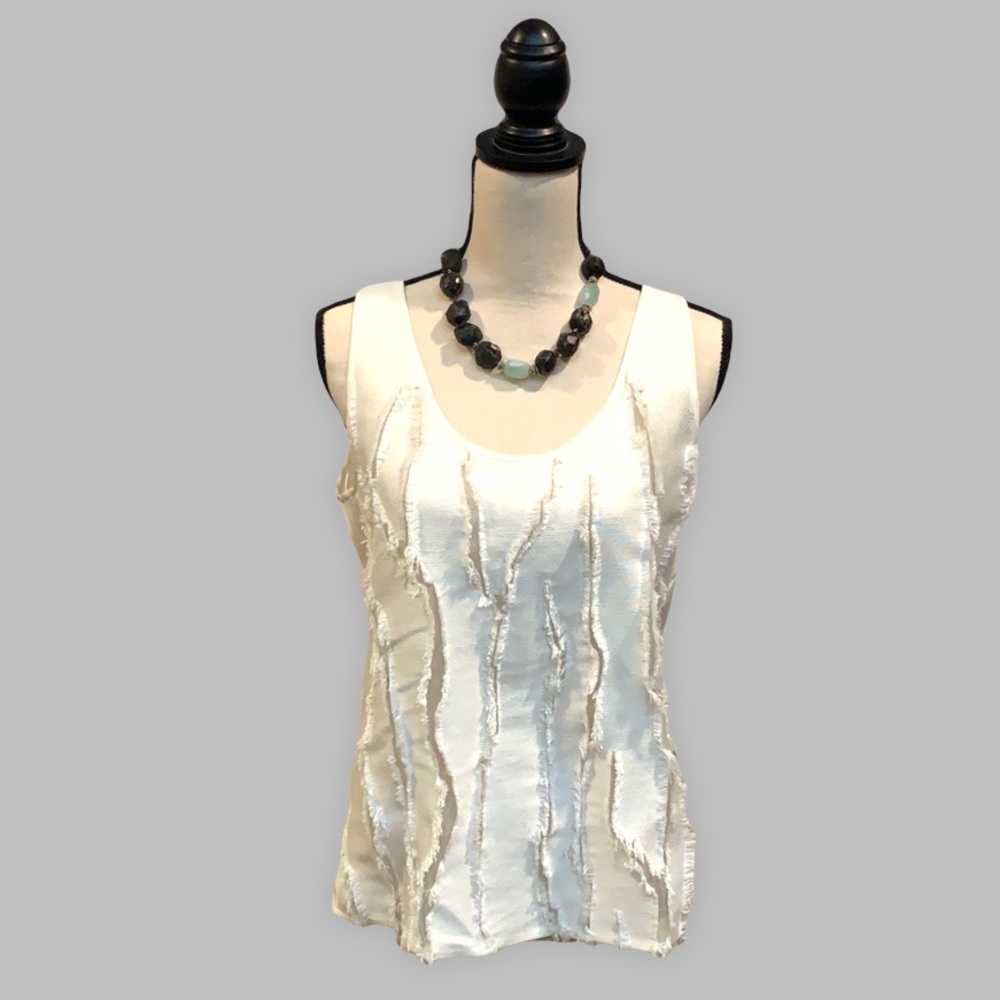 Zero + Maria Cornejo White Cutout Tank- NWT